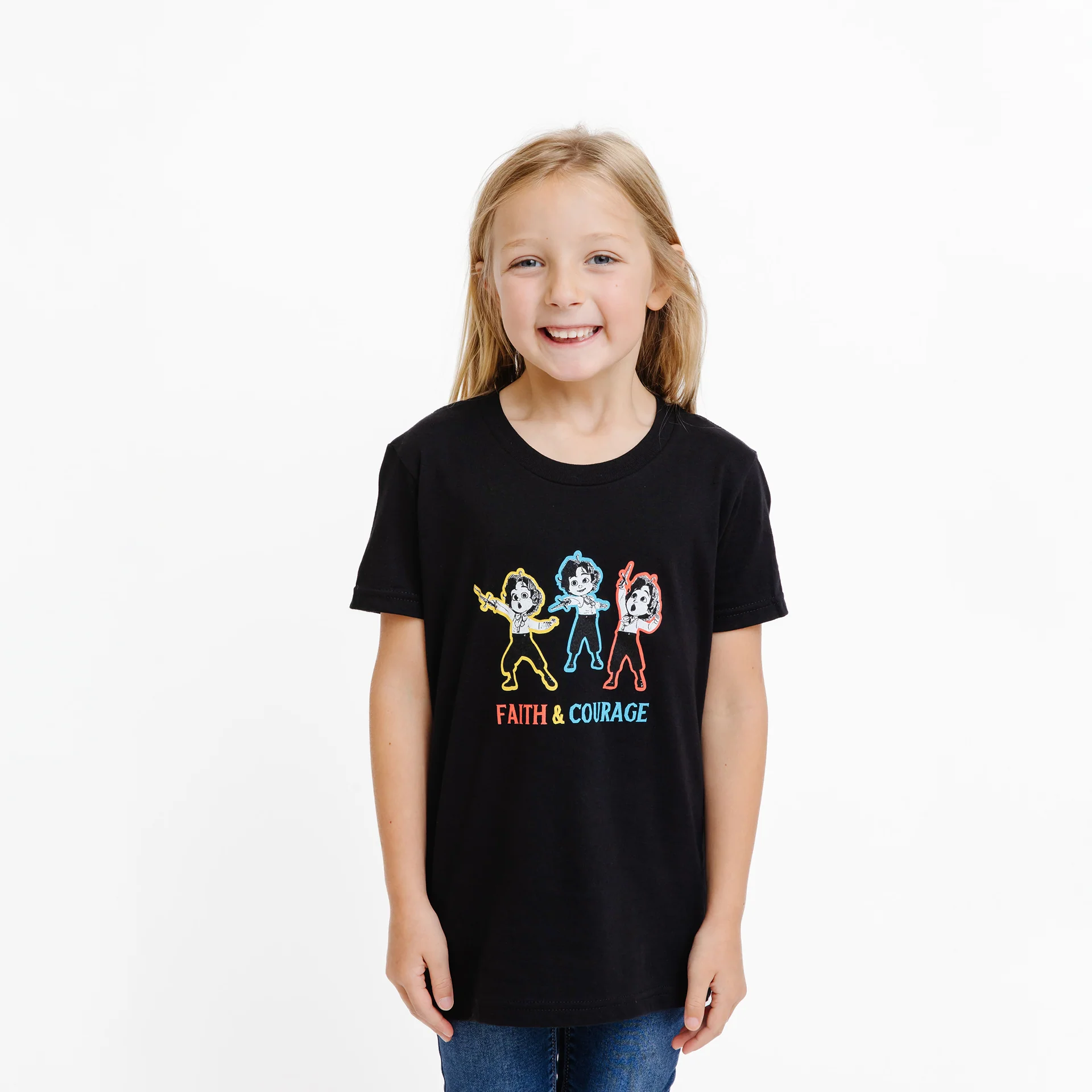 The King of Kings Faith and Courage T-Shirt - Youth + Toddler - Image 3